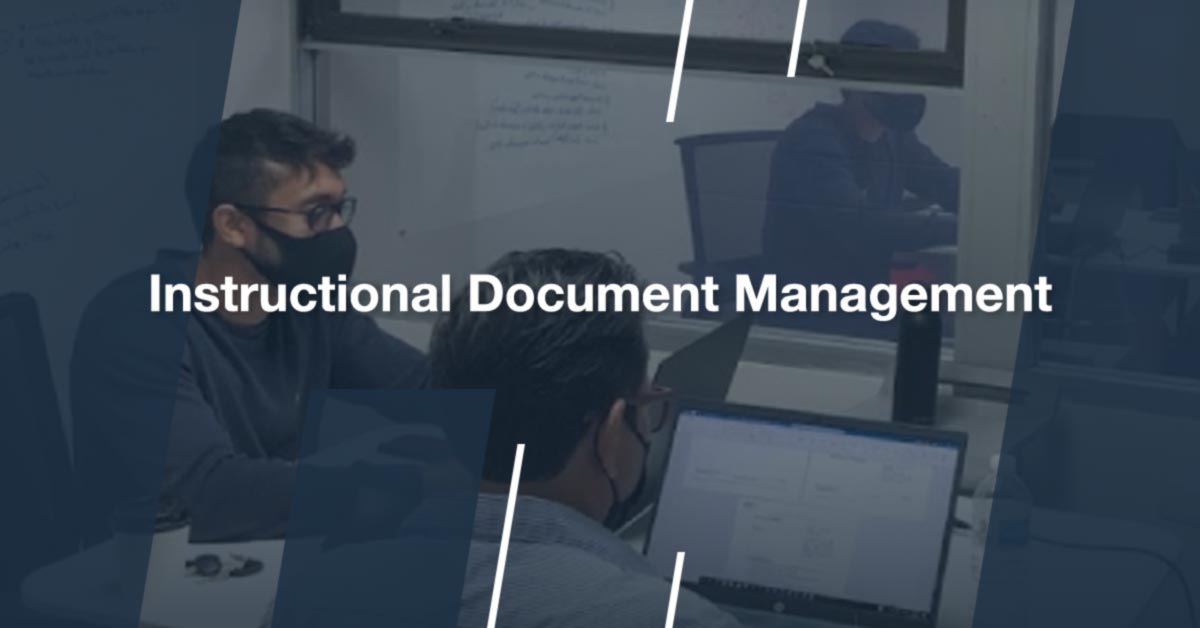 Instructional Document Management Process